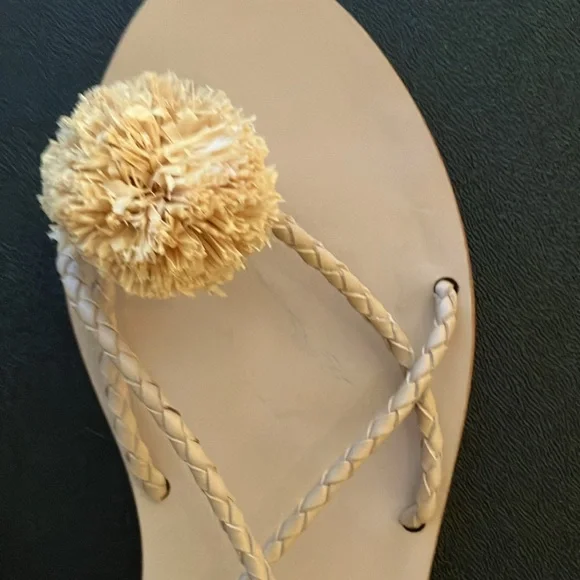 Loeffler Randall lace up beige size 8 sandals - Picture 3 of 5